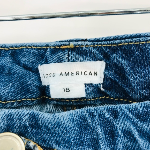 Good American Good Icon High Rise Jeans Style GNIC255T Size 18 - Picture 3 of 6